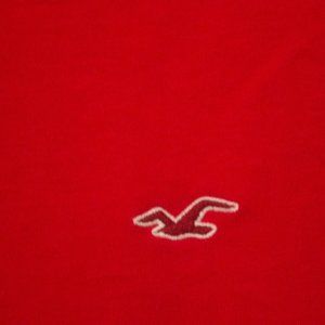 Hollister V-Neck Red Must Have Collection Men's T
